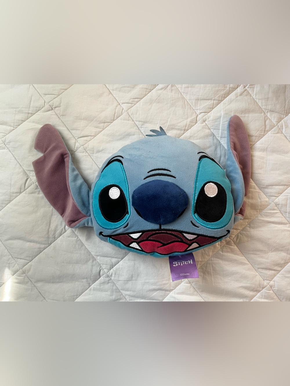 Disney Blue & Navy Stitch Plush Head Toy